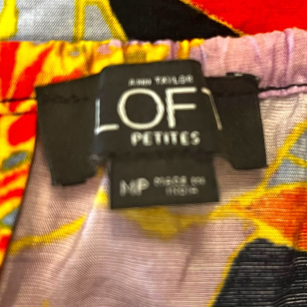 LOFT Petites Full Bloom Romper Jumpsuit Shorts, MP, Floral/Multi - Picture 14 of 15
